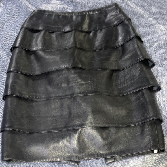 Vakko Dresses & Skirts - Vakko leather skirt Neiman Marcus